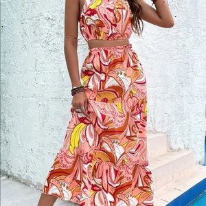 Paisley skirt set NWOT never worn